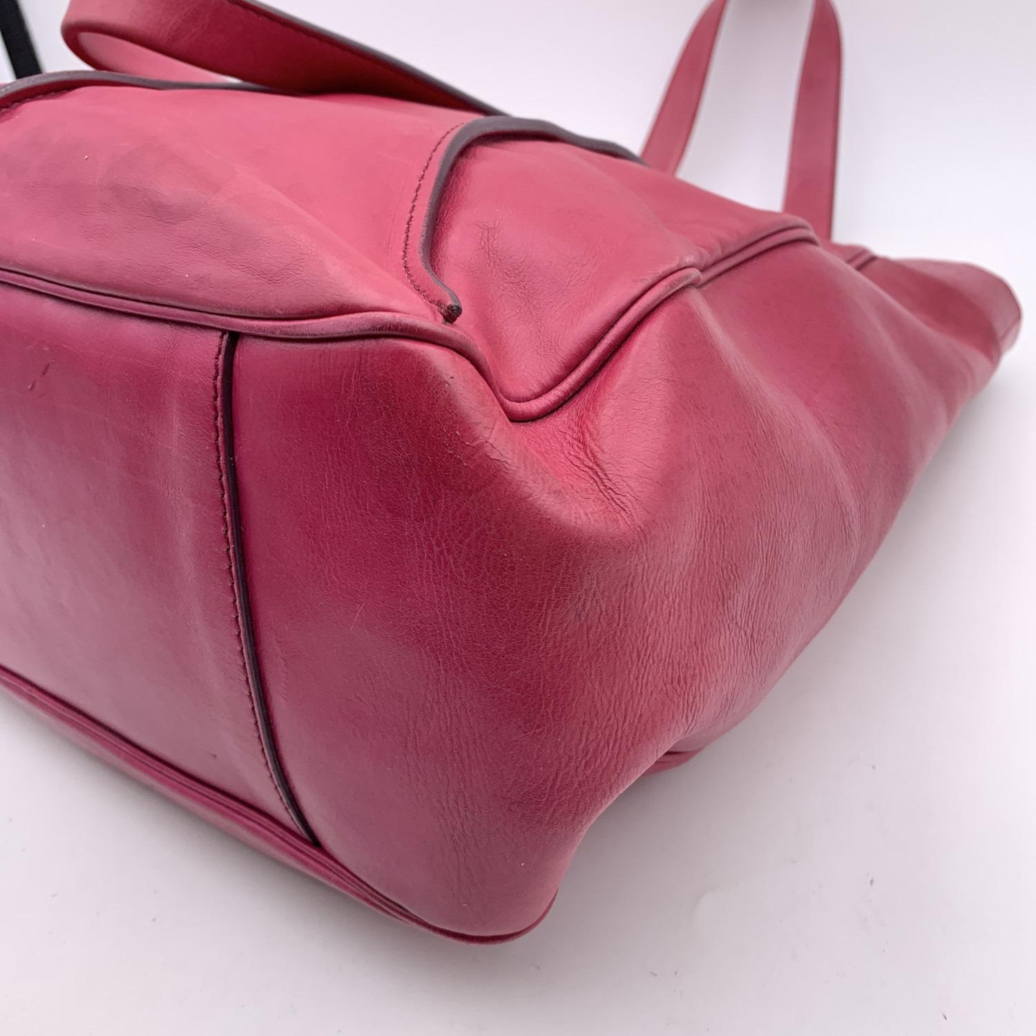 Celine Pink Purple Leather Tote Shoulder Bag with Spheres 5