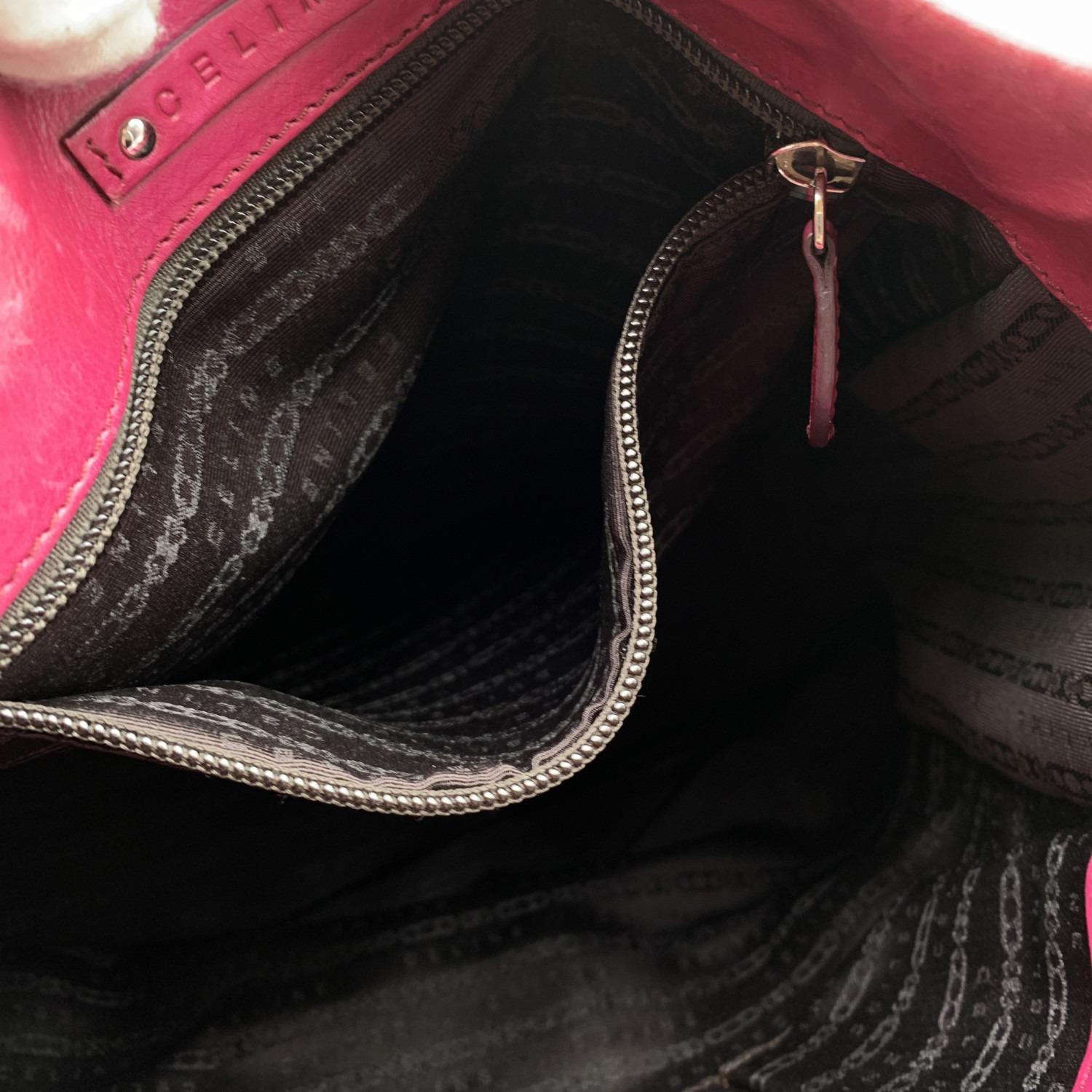 Celine Pink Purple Leather Tote Shoulder Bag with Spheres For Sale 8