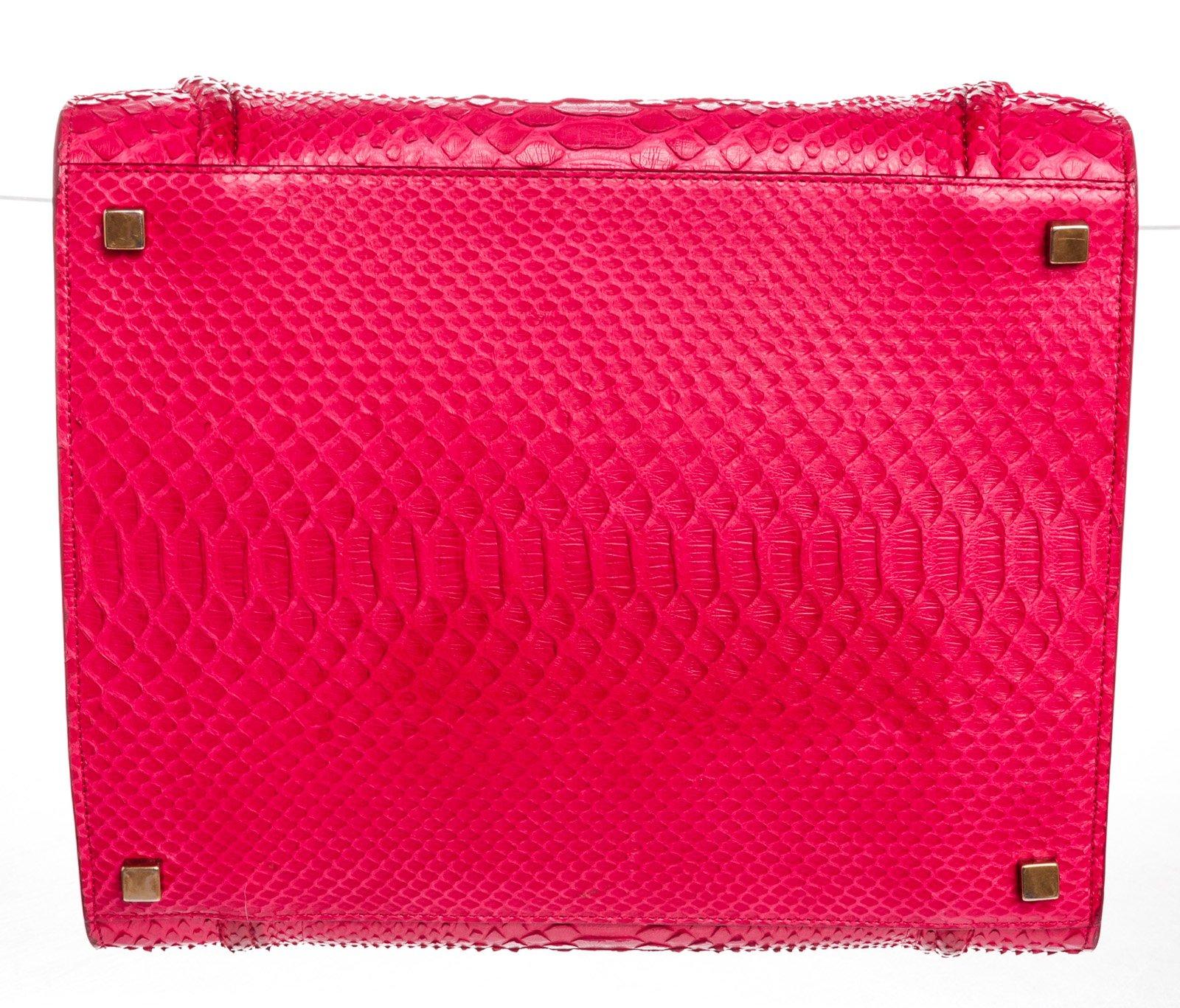 Celine Pink Python Medium Phantom Luggage Tote Bag In Fair Condition In Irvine, CA
