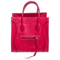 Celine Pink Python Medium Phantom Luggage Tote Bag