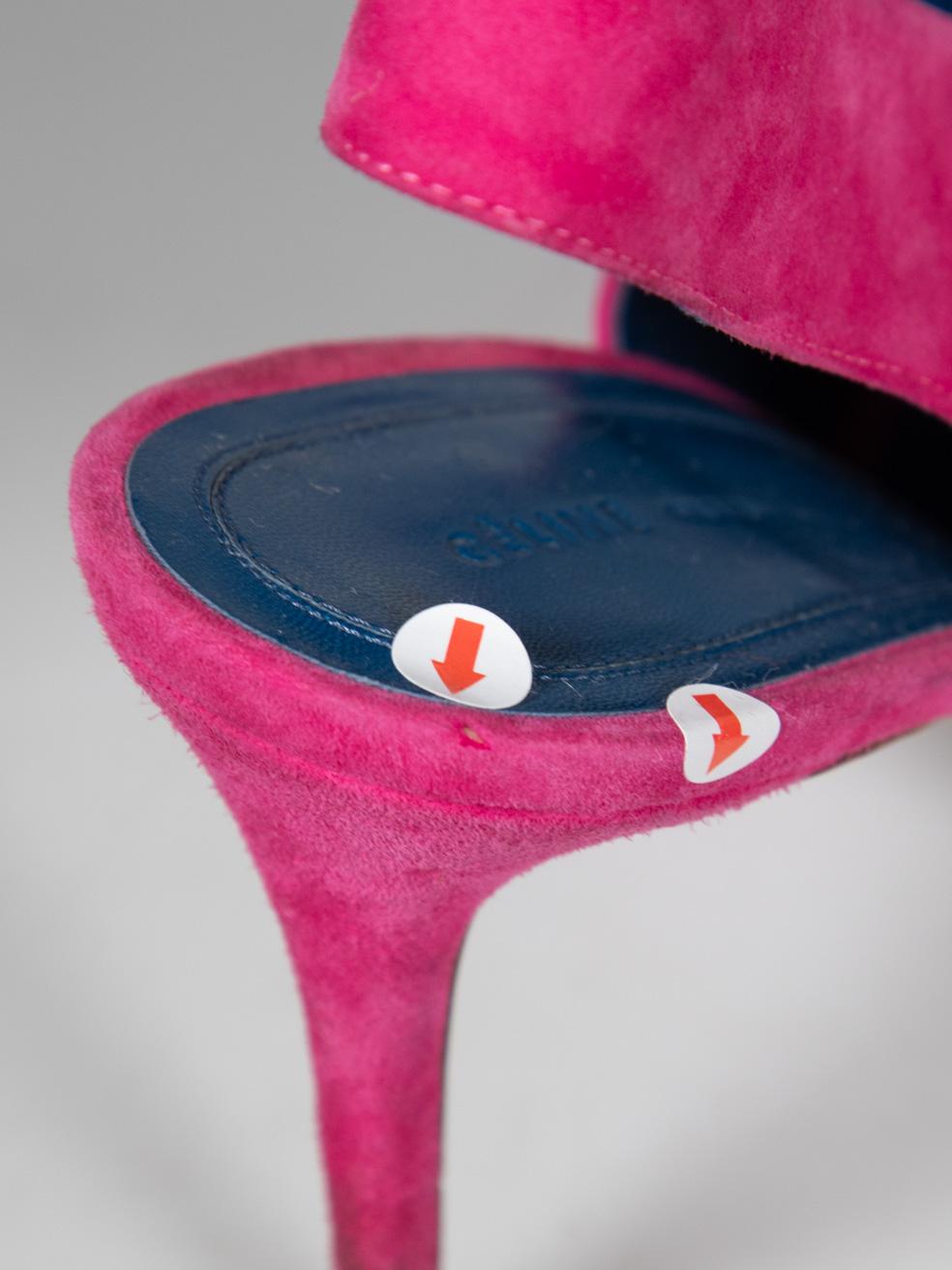 Céline Pink Slingback Suede Pumps Size IT 39.5 2