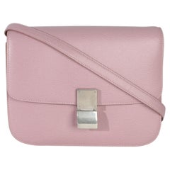 Celine Borsa piccola a scatola in vitello testurizzato rosa