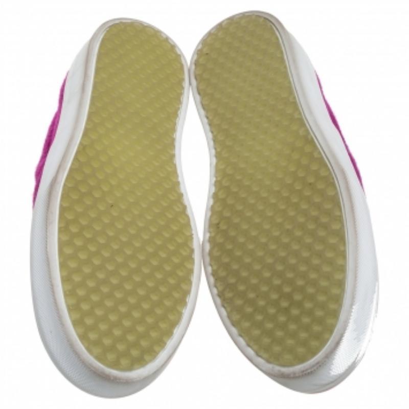 Celine Pink Wool Low Top Slip On Sneakers Size 39 For Sale 3