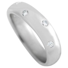 Celine Platinum 0.10ct Diamond Band Ring