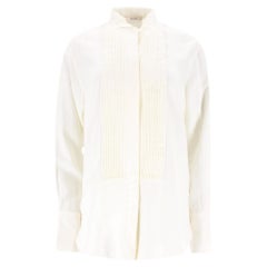 Celine Pleated Detailing Button-Up Shirt