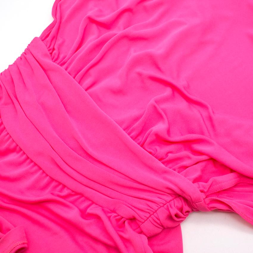 Women's Celine Pleated Pink Dress - Size US 8 For Sale