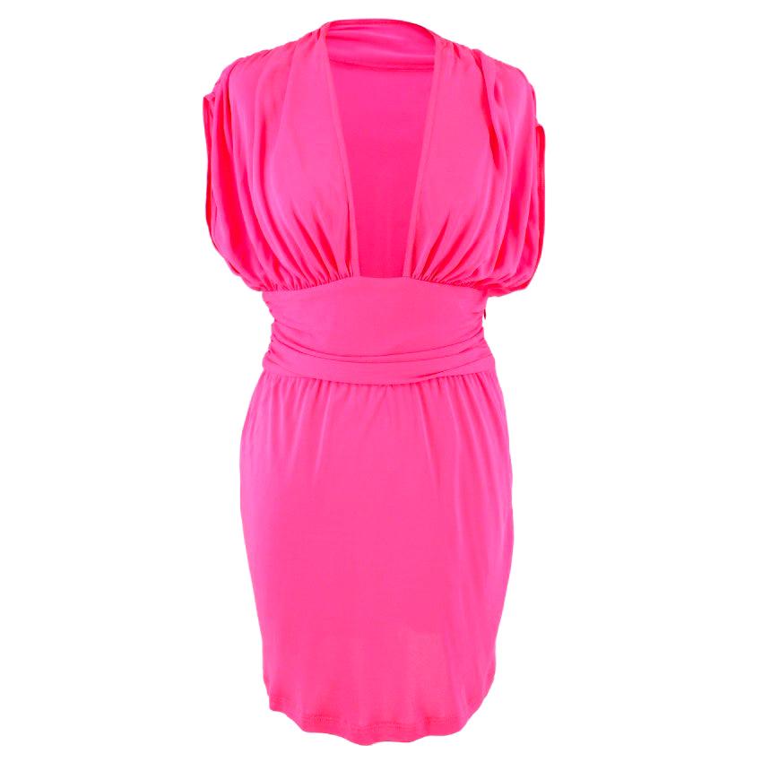 Celine Pleated Pink Dress - Size US 8 For Sale