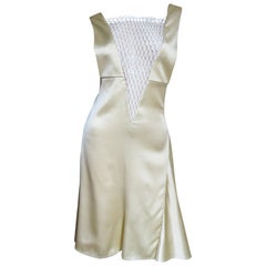 Celine Plunge Silk Dress