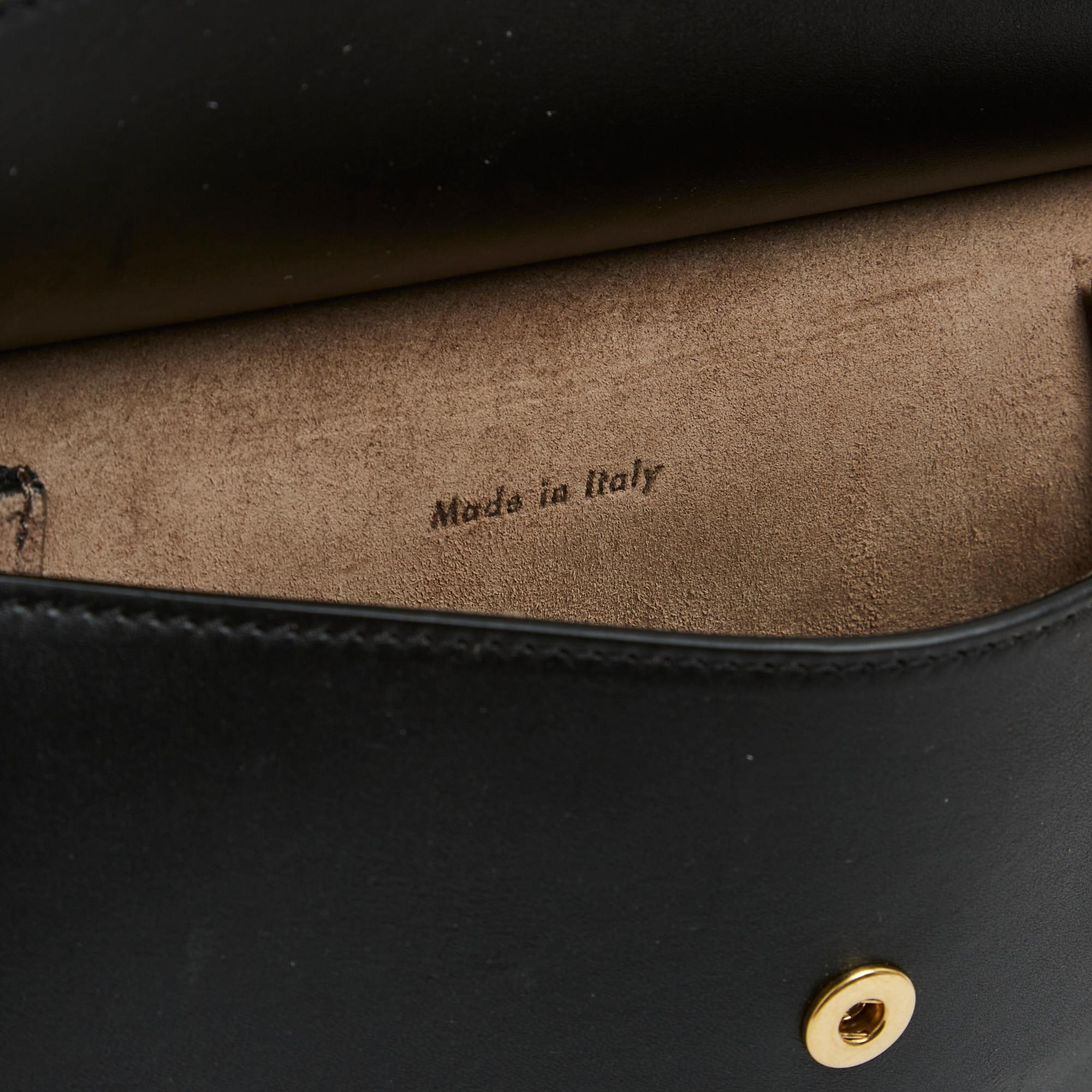 Céline Pochette Cuir Noir Phoebe Philo Black Smooth Leather Clutch Bag Celine en vente 1