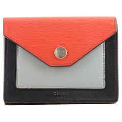 Celine Pocket Envelope Wallet Leather Compact