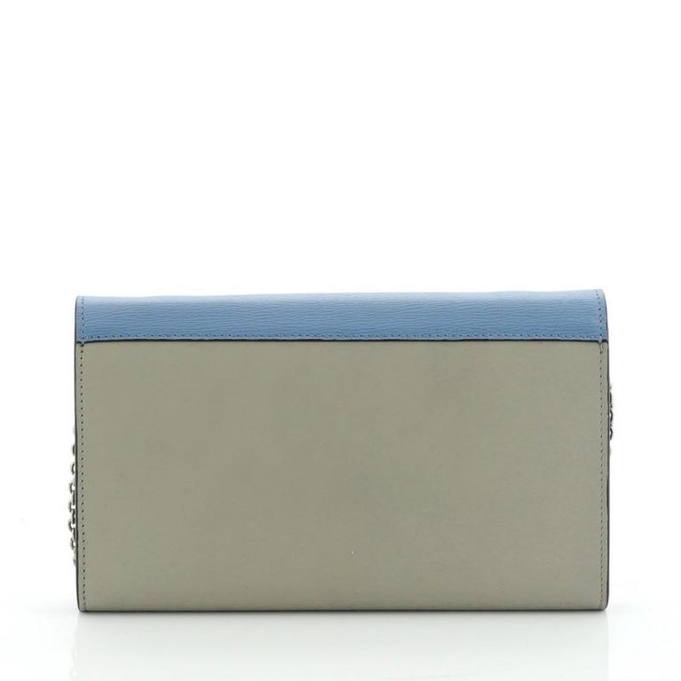 Celine Pocket Envelope Wallet on Chain Leather Large at 1stDibs