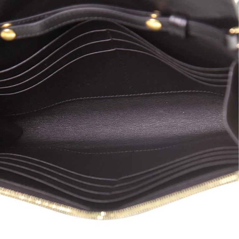 Celine Pocket Envelope Wallet on Chain Leather Large at 1stDibs