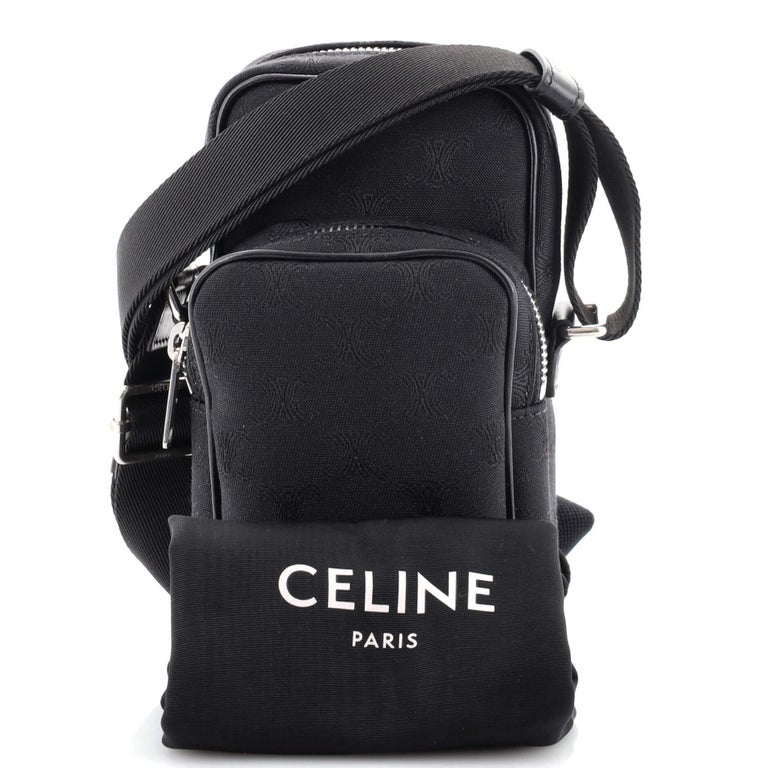 Celine Pocket Messenger Bag Triomphe Jacquard Mini