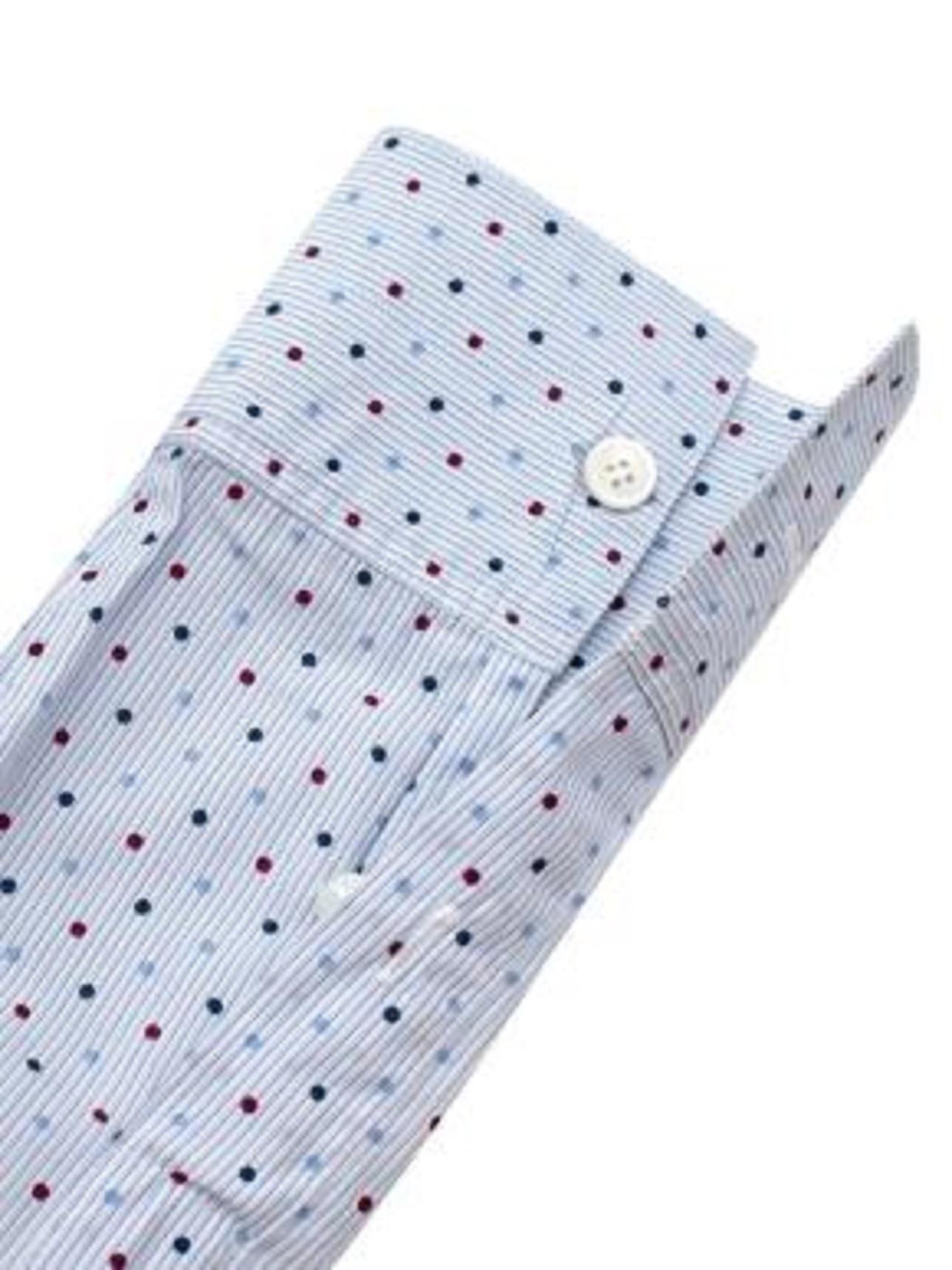 Women's Celine Polka Dot Blue Shirt For Sale