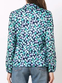 Celine Printed Cotton Blazer Jacket