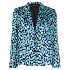 Vintage  Celine Printed Cotton Blazer Jacket