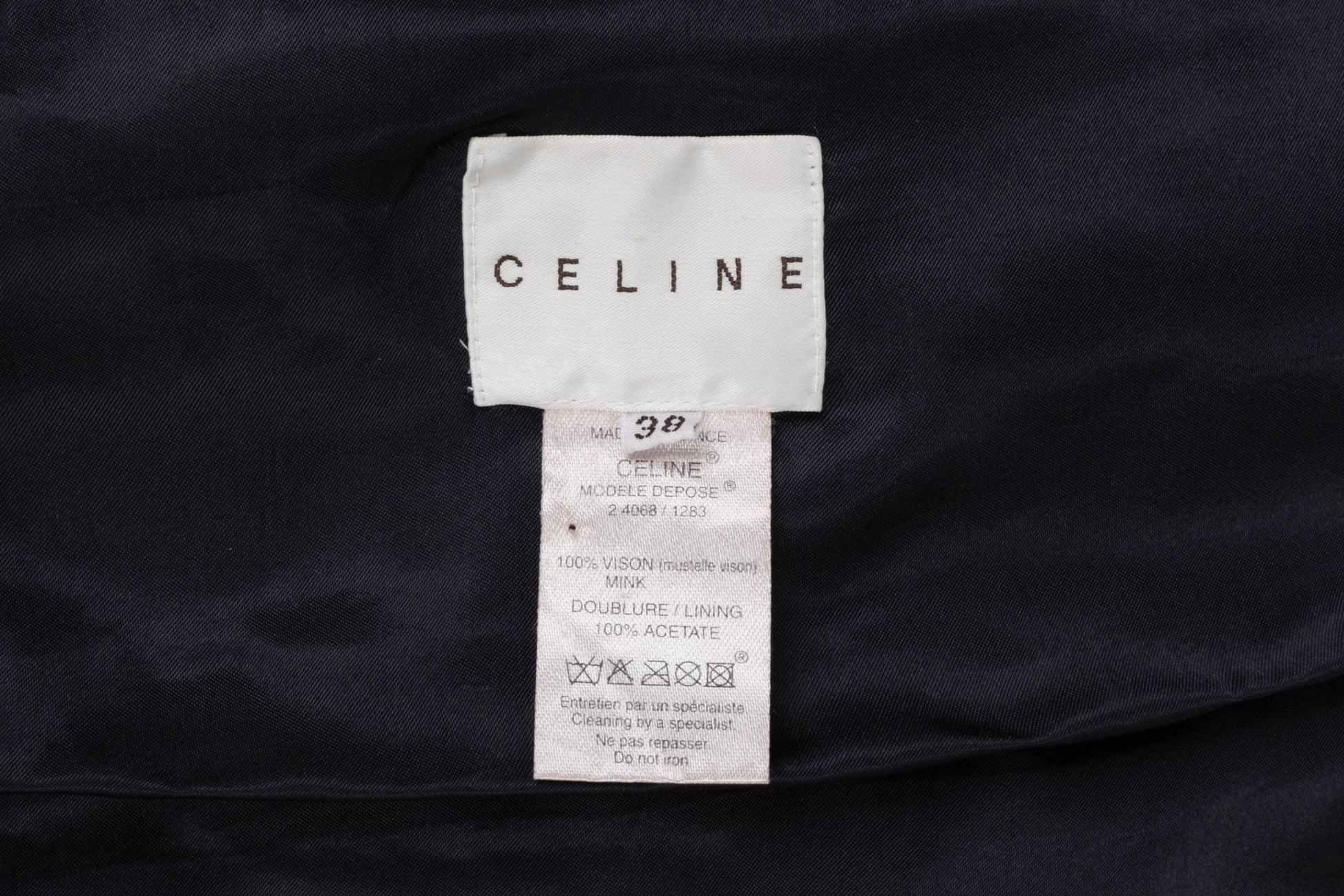 Celine Purple-tone Mink Bolero Jacket For Sale 1