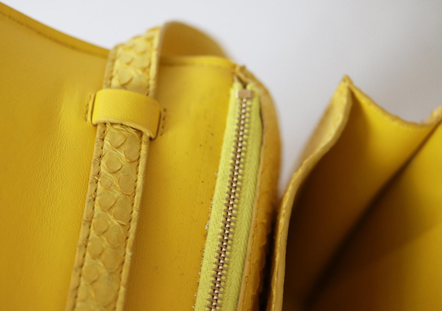 Women's Celine Python Leather Medium Classic Box Bag