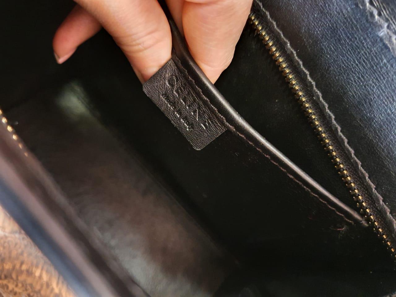 Celine Python Nano Dreifarbige Tasche aus Wildleder im Angebot 8