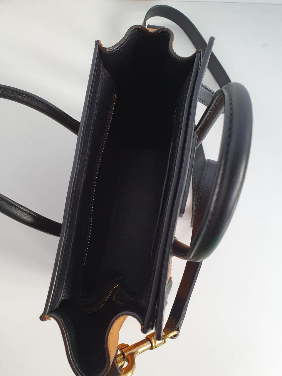 Celine Python Nano Dreifarbige Tasche aus Wildleder im Angebot 3