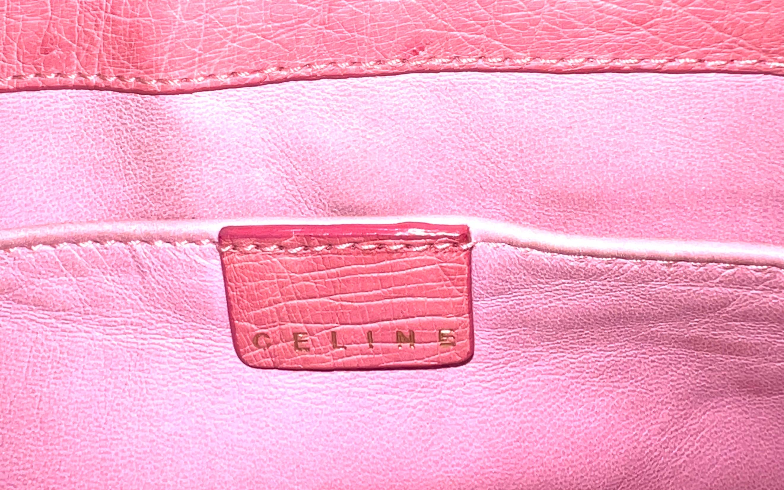 CELINE Rare Exotic Pink „Barbie“ Ostrich Skin Boogie Bag by Michael Kors 2000s For Sale 10