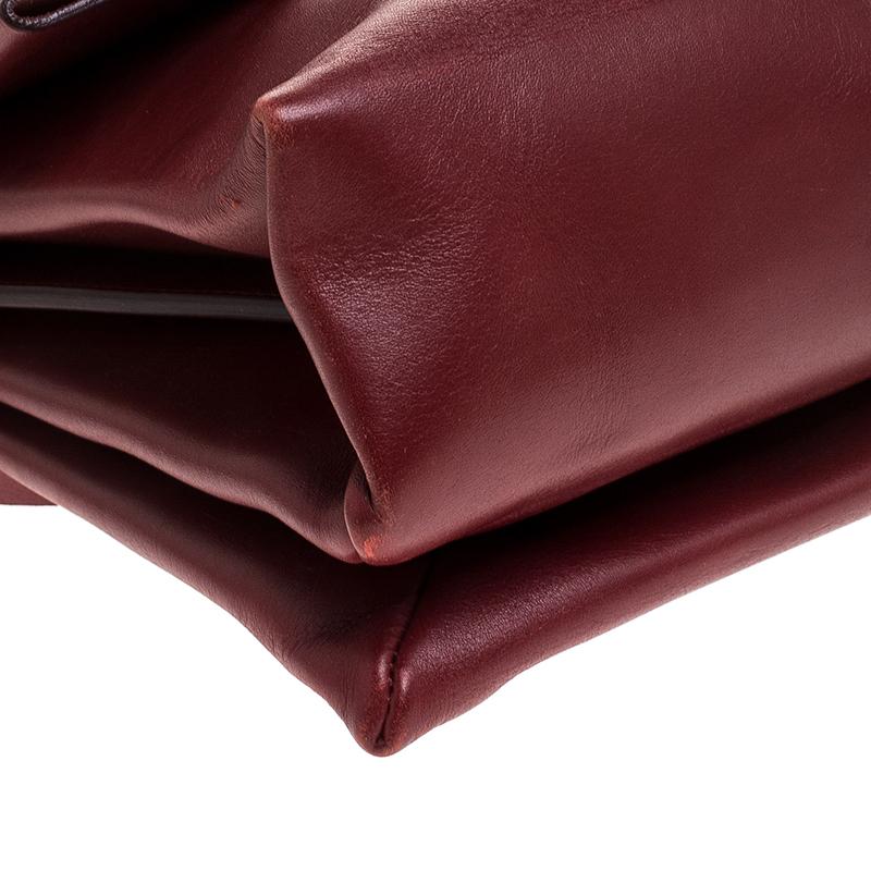 Celine Red Calfskin Leather Blade Flap Bag 2