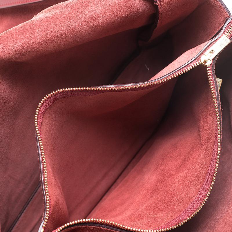 Celine Red Calfskin Leather Blade Flap Bag 3