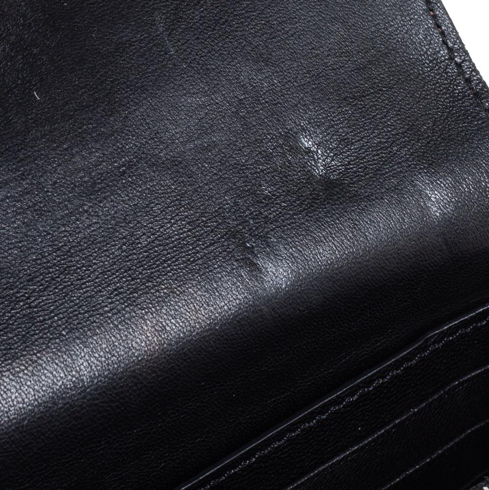 Celine Red Drummed Leather Multifunction Flap Wallet 1