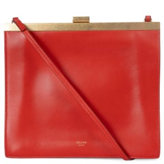 CELINE Rote Leder 2017 CLASP MINI Umhängetasche