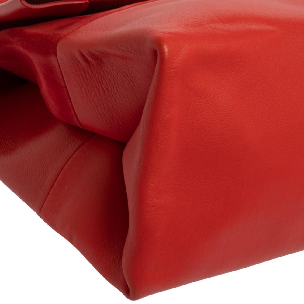 Celine Red Leather All Soft Shoulder Bag 6