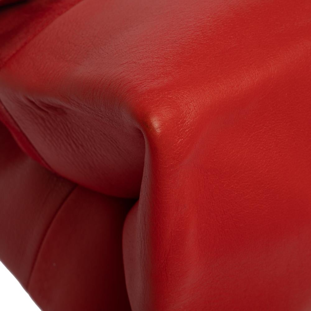 Celine Red Leather All Soft Shoulder Bag 7