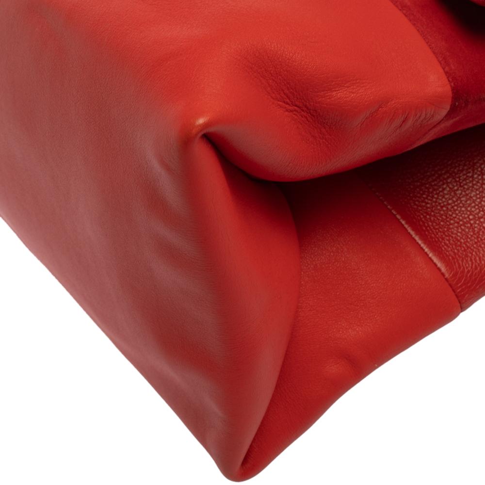 Celine Red Leather All Soft Shoulder Bag 8