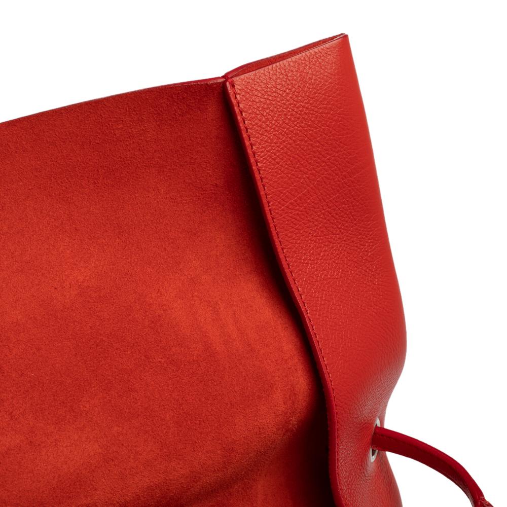 Celine Red Leather All Soft Shoulder Bag 10