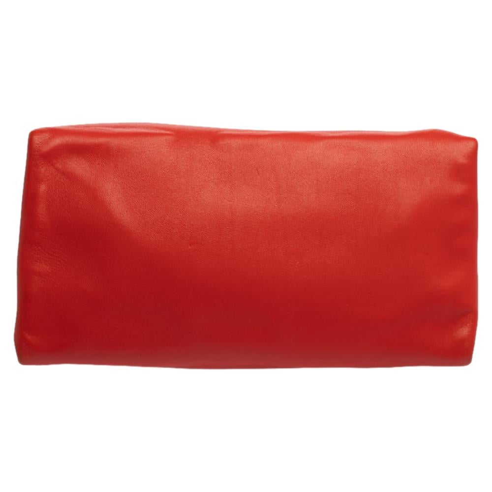 Celine Red Leather All Soft Shoulder Bag 1