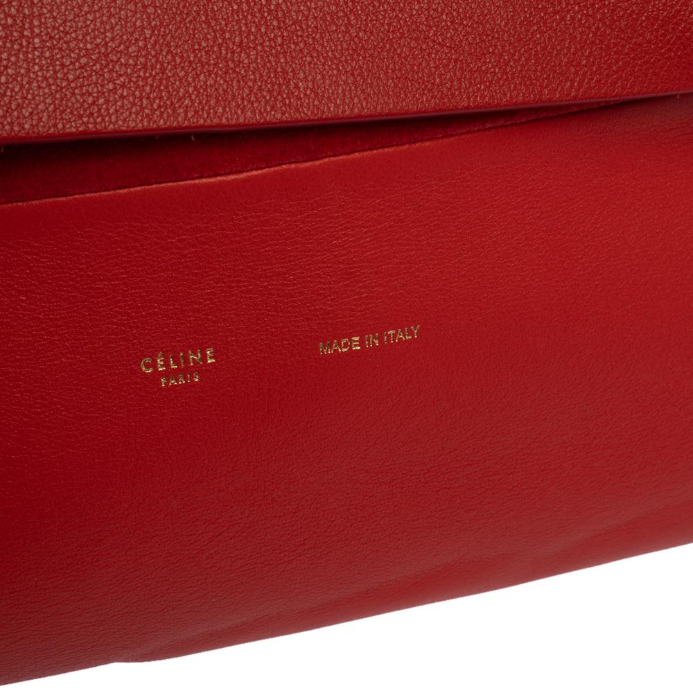 Celine Red Leather All Soft Shoulder Bag 3
