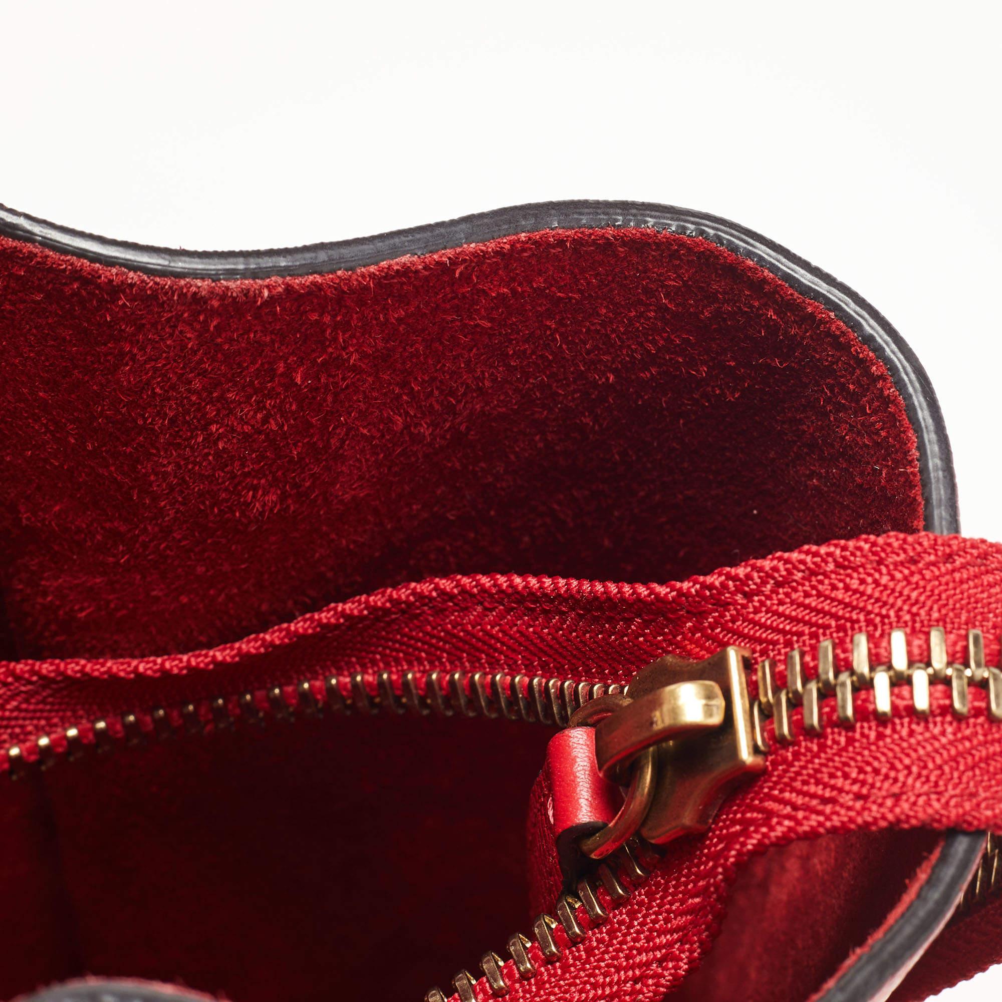 Fourre-tout mini-bagages en cuir rouge de Celine 2