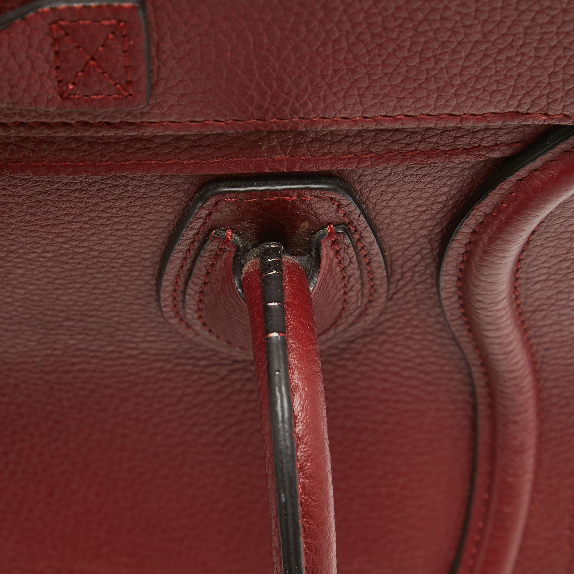 Céline Red Leather Nano Luggage Tote 5