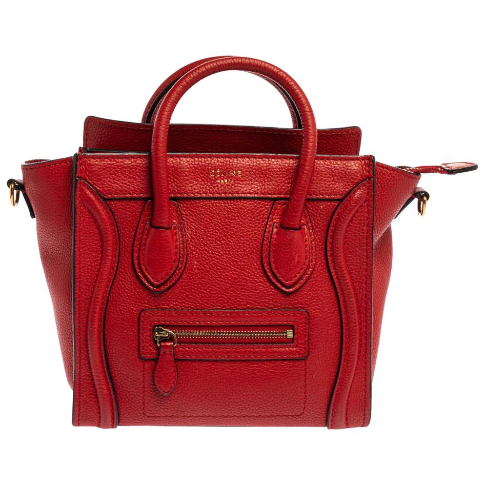 Celine nano luggage red Clearance