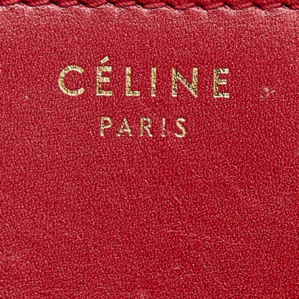 Celine Red Leather Small Classic Box Flap Bag 1