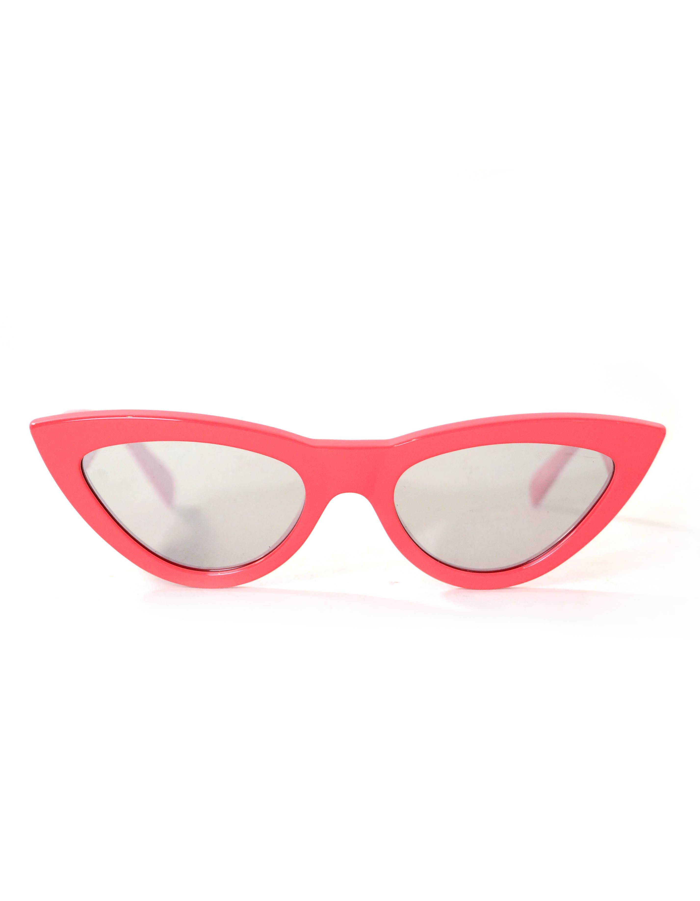 celine red cat eye sunglasses