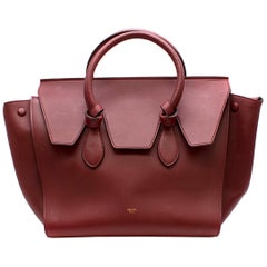 Celine Red Smooth Calfskin Tie Knot Tote Bag