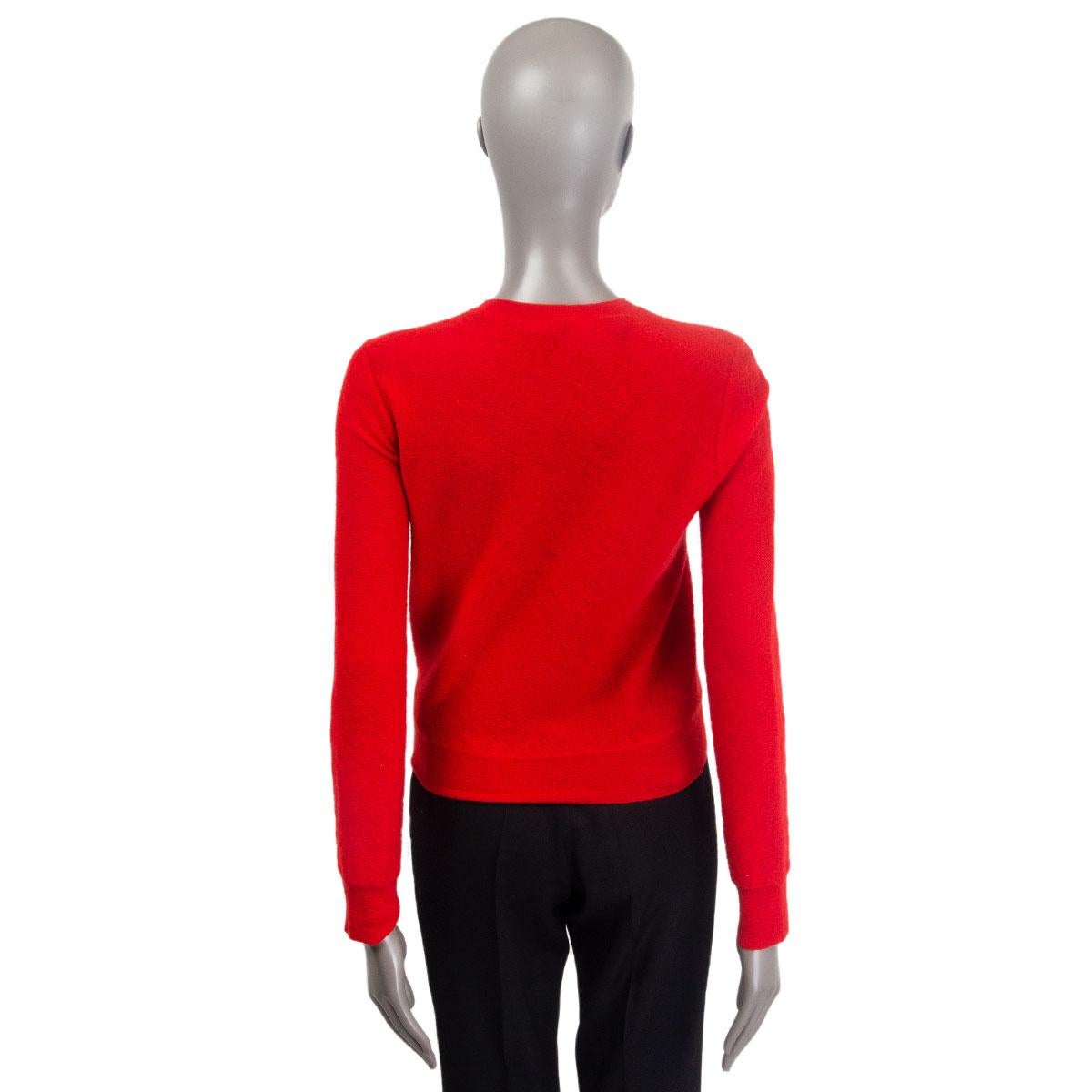 red celine sweater