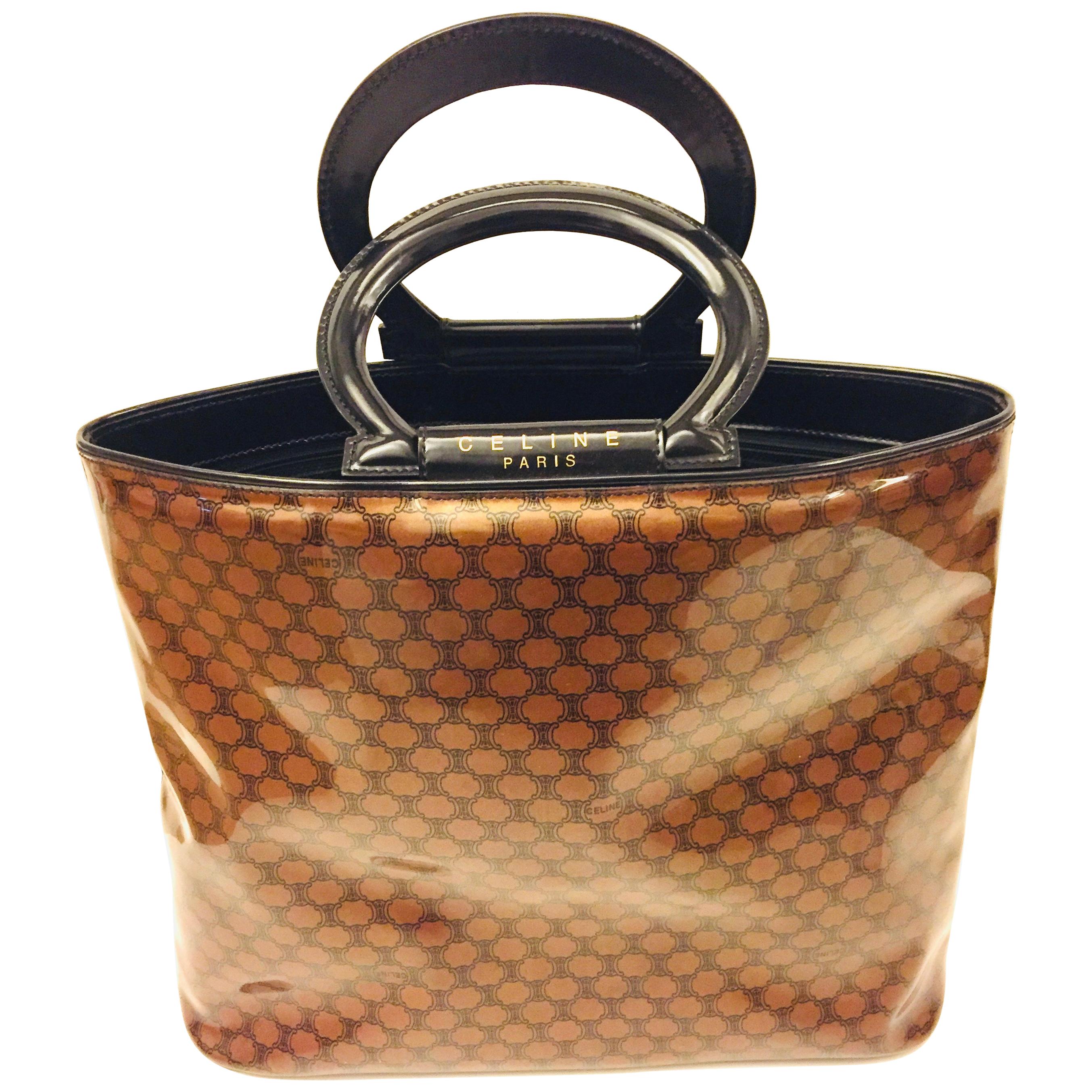 Chanel 1996 Brown Wooden Vanity Handbag Box 84437