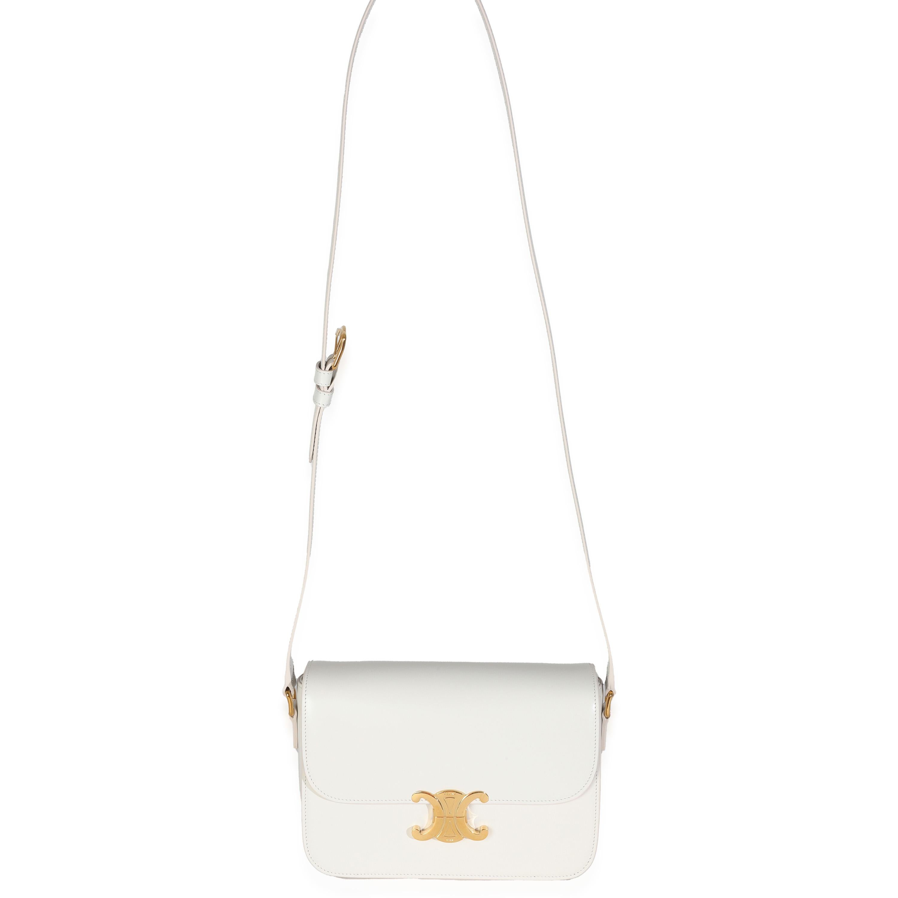 Borsa Classique Triomphe di Celine Rice in vitello lucido in vendita 1