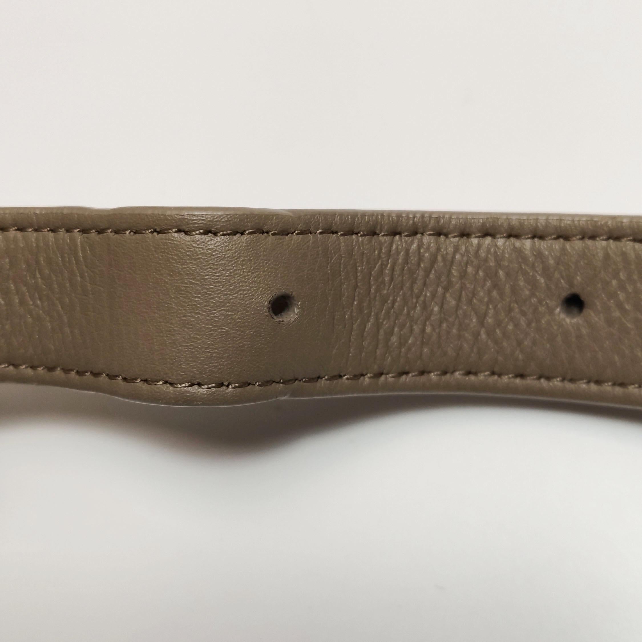 CELINE Romi Large Sac à bandoulière en cuir de veau gris en vente 5