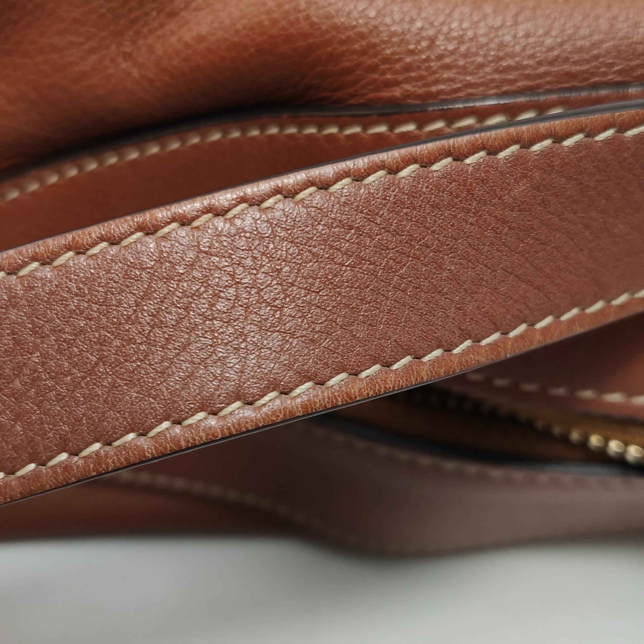 CELINE Romy Medium Brown Calfskin Leather Shoulder Bag 6
