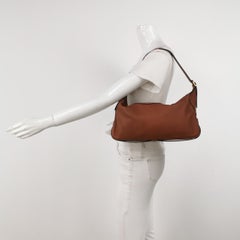 CELINE Romy Medium Brown Calfskin Leather Shoulder Bag