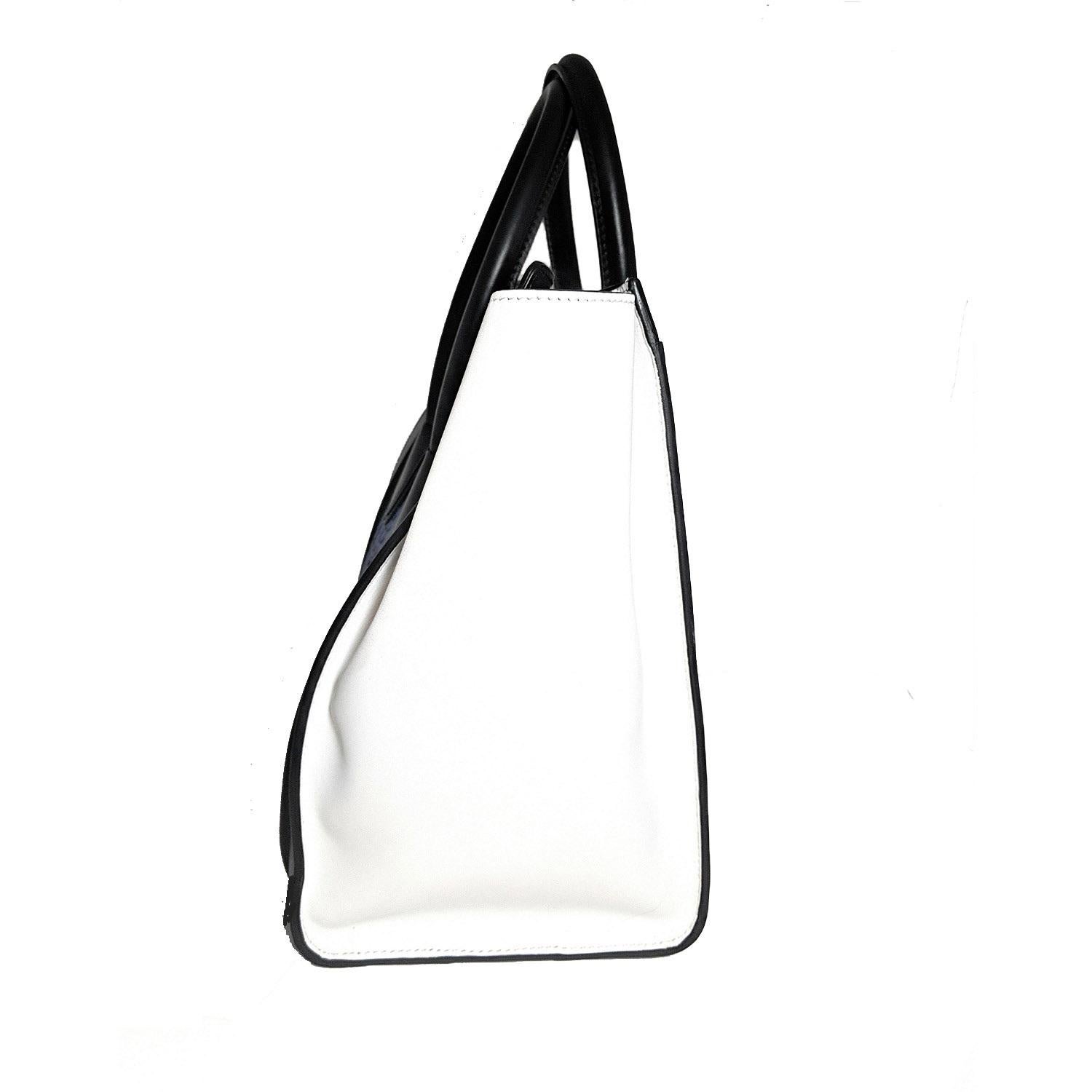 Celine Königsblau Python Tricolor Mini-Gepäck-Tasche im Zustand „Gut“ im Angebot in Scottsdale, AZ