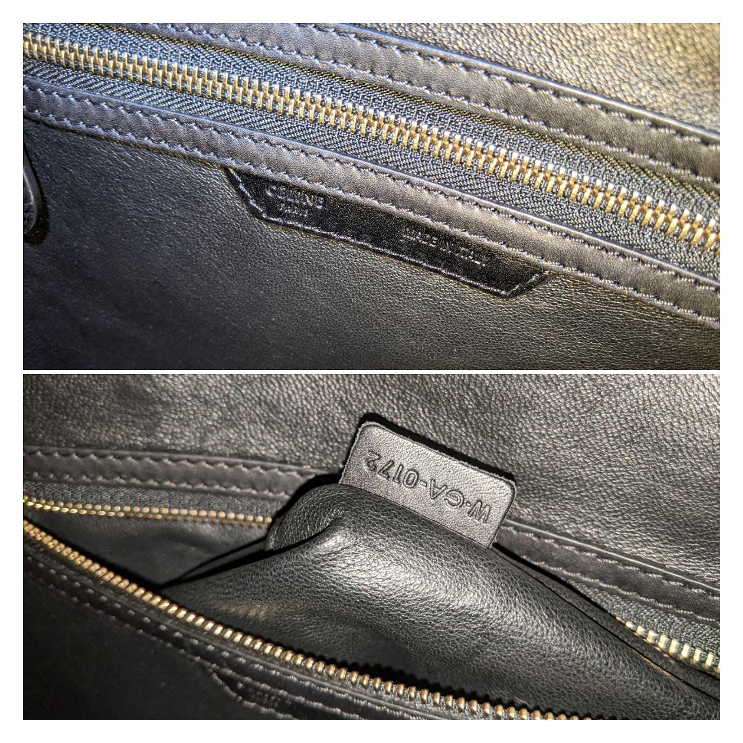 Celine Königsblau Python Tricolor Mini-Gepäck-Tasche im Angebot 3