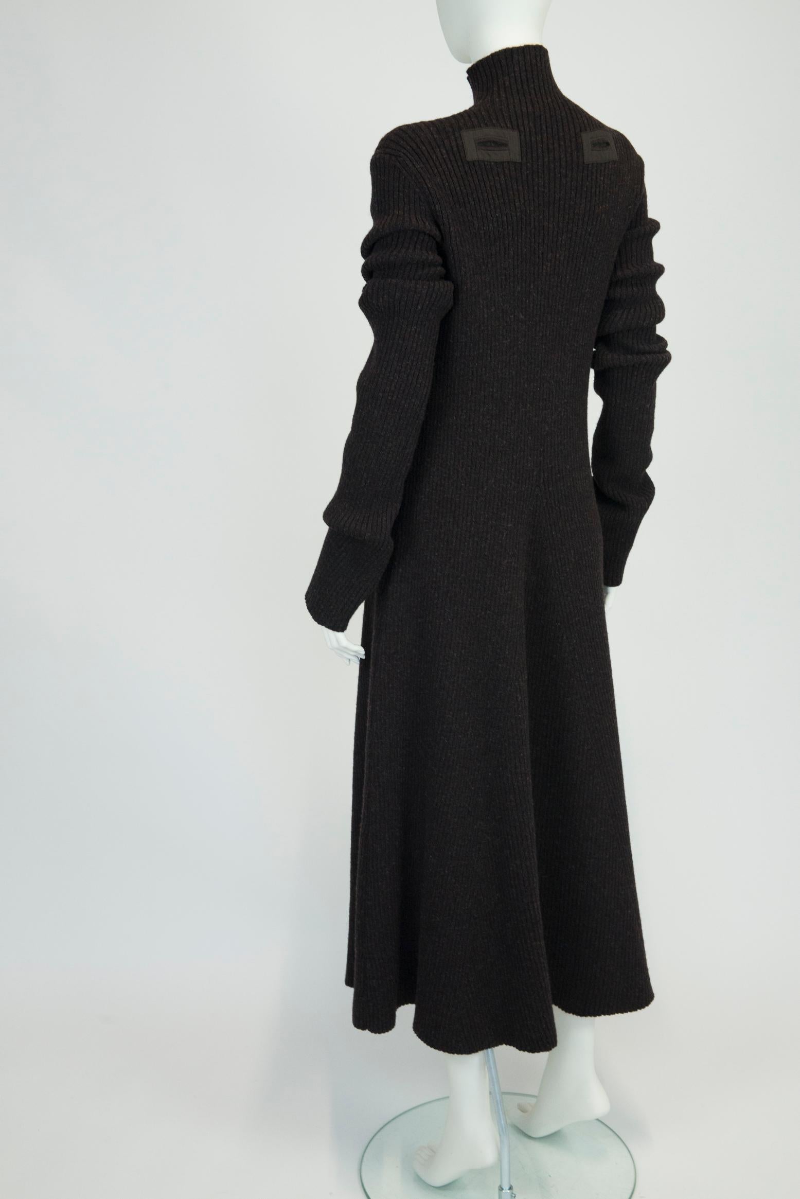 Celine Runway Ribbed Wool Maxi Dress, Fall-Winter 2018 For Sale 6